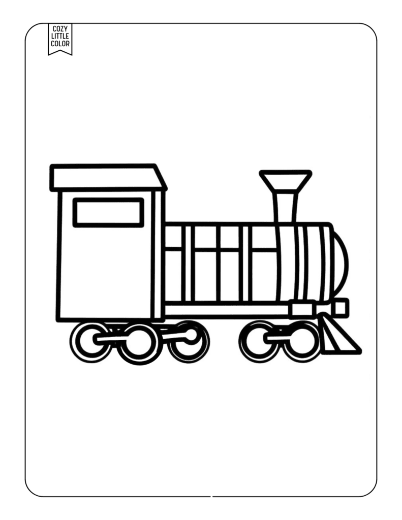 Toy Train coloring page