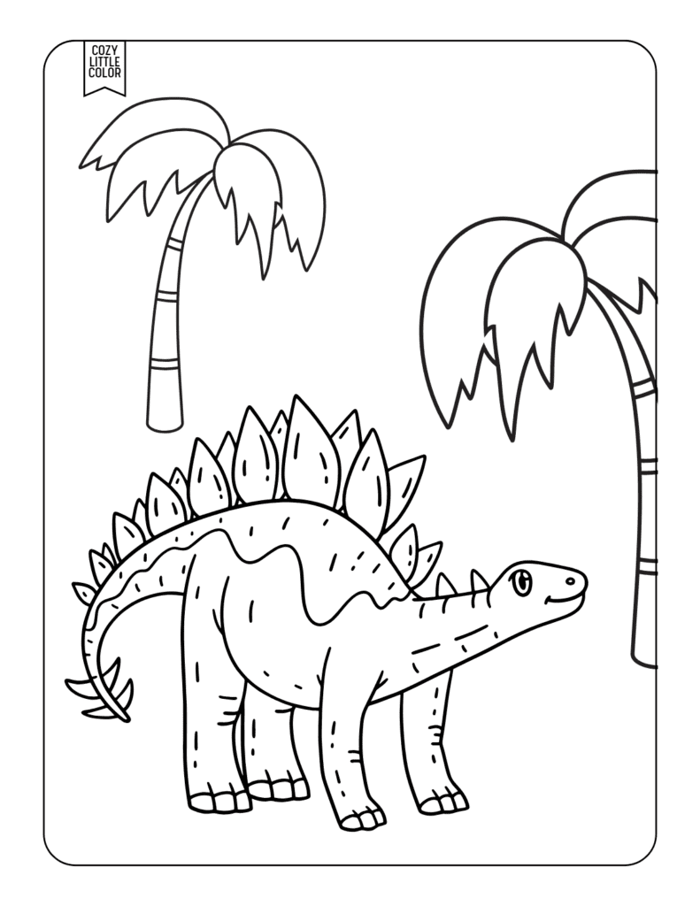 Wuerhosaurus dinosaur coloring page