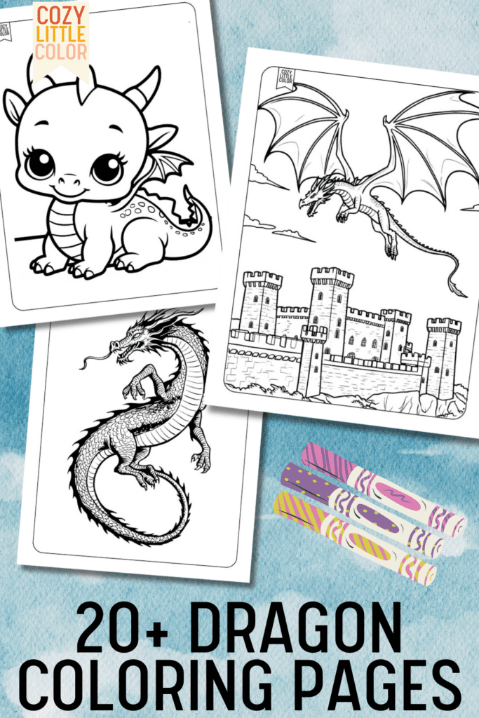 20+ Dragon Coloring Pages