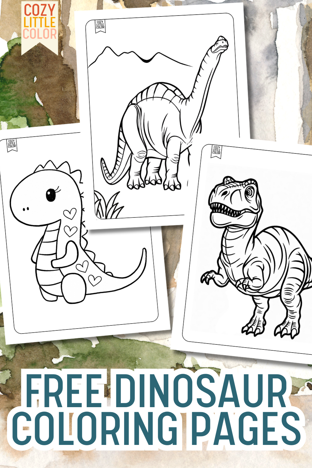 free printable Dinosaur coloring pages