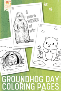 Groundhog day Coloring Pages