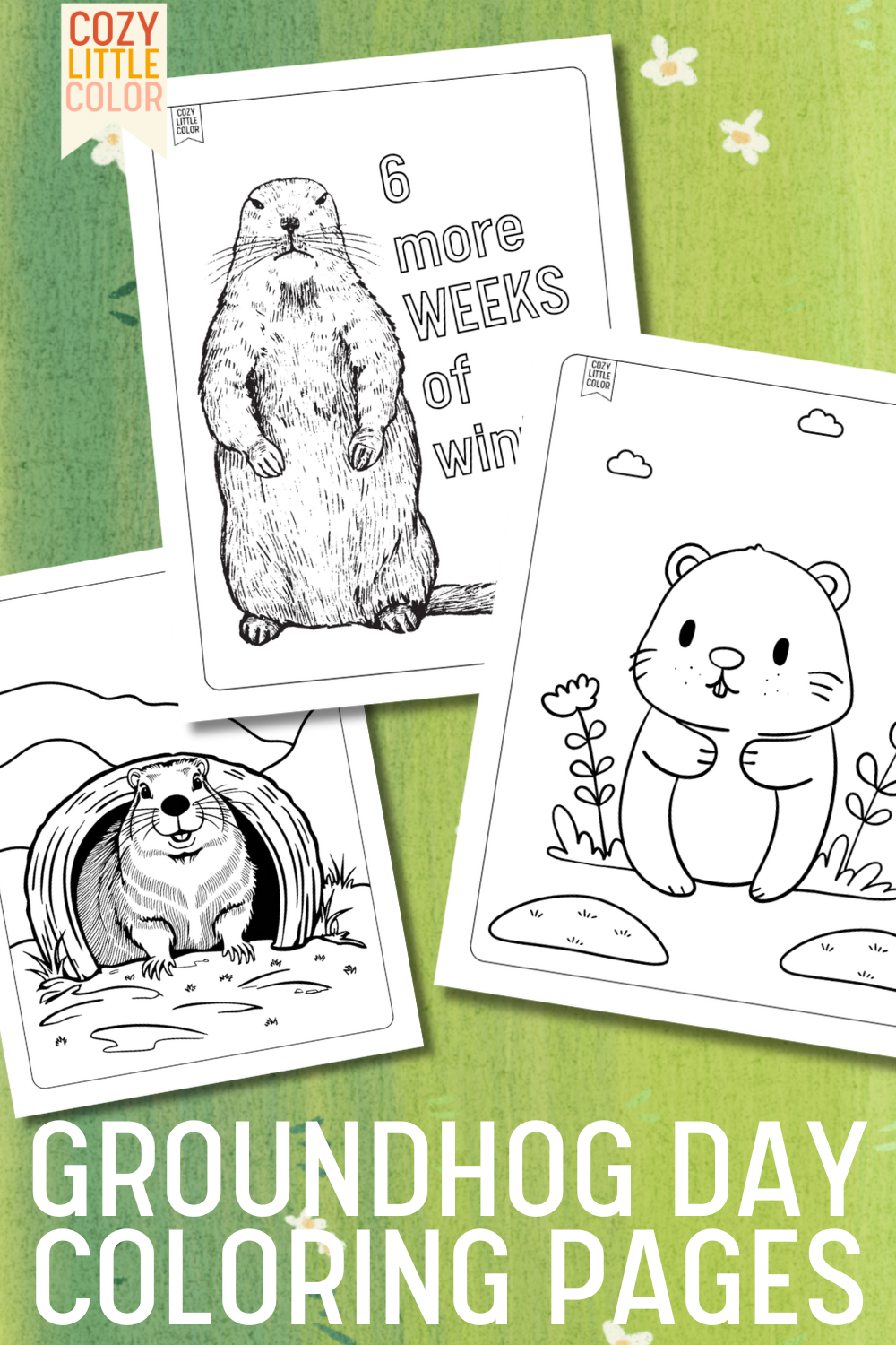 Groundhog day Coloring Pages